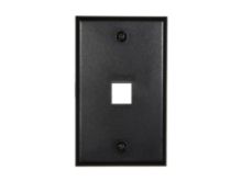 Picture of 1 Port Keystone Faceplate - Single Gang - Black