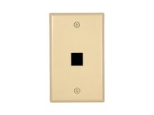 Picture of 1 Port Keystone Faceplate - Single Gang - Ivory