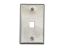Picture of 1 Port Stainless Steel Keystone Faceplate
