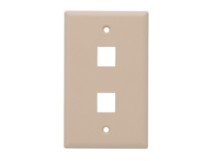 Picture of 2 Port Keystone Faceplate - Single Gang - Beige