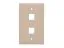 Picture of 2 Port Keystone Faceplate - Single Gang - Beige