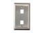 Picture of 2 Port Stainless Steel Keystone Faceplate