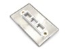 Picture of 2 Port Stainless Steel Keystone Faceplate