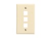 Picture of 3 Port Keystone Faceplate - Single Gang - Almond