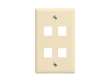 Picture of 4 Port Keystone Faceplate - Single Gang - Almond