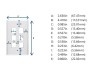 Picture of 6 Port Keystone Faceplate - Single Gang - Almond