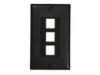 Picture of 3 Port Decorex Face Plate Insert - Black