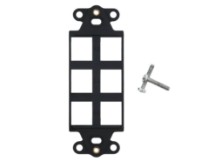 Picture of 6 Port Decorex Face Plate Insert - Black