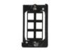 Picture of 6 Port Decorex Face Plate Insert - Black