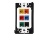 Picture of 6 Port Decorex Face Plate Insert - White