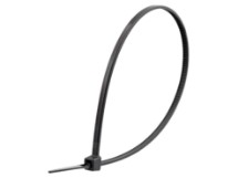 Picture of 8 Inch Black UV Miniature Cable Tie - 100 Pack