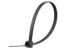 Picture of 8 Inch Black UV Standard Cable Tie - 100 Pack