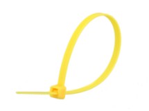 Picture of 8 Inch Fluorescent Yellow Standard Cable Tie - 100 Pack
