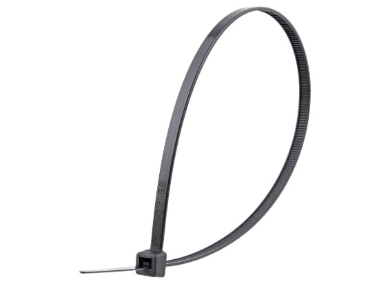 Picture of 11 7/8 Inch Black UV Standard Cable Tie - 100 Pack
