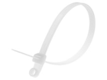 Picture of 12 1/2 Inch Black Mount Head Cable Tie - 100 Pack