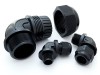 Picture of 3/8 Inch Black Nylon Cable Gland for 5 - 10mm Cable - 5 Pack