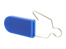 Picture of Blue Plastic Padlock Security Seal with Metal Wire - 100 Pack