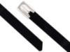 Picture of 14 Inch Standard Plastic Coated 316 Stainless Steel Cable Tie - 100 Pack