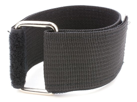 Picture of 24 x 2 Inch Heavy Duty Black Cinch Strap with Eyelet - 5 Pack