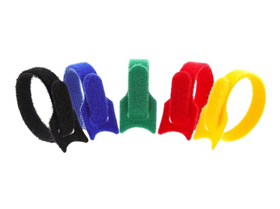 Picture of 6 Inch Green Hook and Loop Tie Wrap - 50 Pack