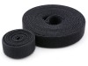Picture of 3/8 Inch Continuous Black Hook and Loop Wrap - 10 Yards