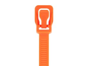 Picture of RETYZ ProTie 32 Inch Fluorescent Orange Releasable Tie - 10 Pack