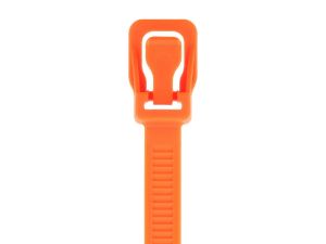 Picture of RETYZ ProTie 32 Inch Fluorescent Orange Releasable Tie - 50 Pack