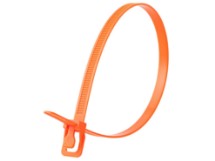Picture of RETYZ WorkTie 14 Inch Fluorescent Orange Releasable Tie - 100 Pack