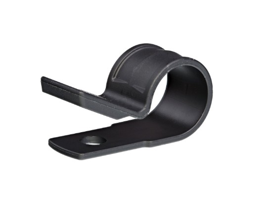 Picture of 1/2 Inch UV Black Nylon Cable Clamps - 100 Pack