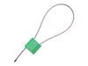 Picture of 12 Inch Green Pull Tight Stainless Steel Cable Seal, 2.5mm Wire, Sequential Numbering, 50 Pack