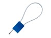 Picture of 12 Inch Blue Pull Tight Galvanized Steel Cable Seal, 3.5mm Wire, Blank, 50 Pack