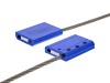 Picture of 12 Inch Blue Pull Tight Stainless Steel Cable Seal, 3.5mm Wire, Sequential Numbering, 50 Pack