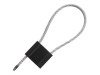 Picture of 12 Inch Black Pull Tight Galvanized Steel Cable Seal, 5mm Wire, Blank, 50 Pack