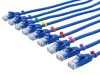 Picture of 4 Inch Blue Mini Cable Ties - 100 Pack, Nylon, 18 Lbs Tensile Strength, UL Compliant