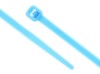 Picture of 4 Inch Fluorescent Blue Nylon Cable Ties - 100 Pack