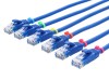 Picture of 4 Inch Fluorescent Blue Nylon Cable Ties - 100 Pack