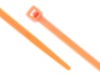 Picture of 4 Inch Fluorescent Orange Nylon Cable Ties - 500 Pack, 18 Lbs Tensile Strength, UL/RoHS Compliant