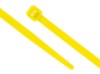 Picture of 4 Inch Fluorescent Yellow Nylon Cable Ties - 100 Pack