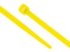 Picture of 4 Inch Fluorescent Yellow Mini Nylon Cable Ties - 500 Pack, UL Compliant, 18 Lbs Strength