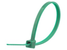 Picture of 4 Inch Green Miniature Nylon Cable Ties - 100 Pack