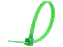 Picture of 4 Inch Green Mini Nylon Cable Ties - 500 Pack, 18 Lbs Tensile Strength, UL Compliant