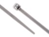 Picture of 4 Inch Gray Nylon Cable Ties - 100 Pack, 18 Lbs Tensile Strength, UL Compliant