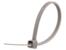 Picture of 4 Inch Gray Miniature Nylon Cable Ties - 500 Pack, 18 Lbs Tensile Strength, UL Compliant