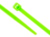 Picture of 4 Inch Neon Green Mini Nylon Cable Ties - 100 Pack