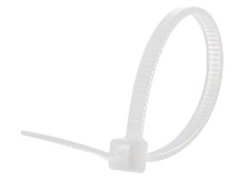 Picture of 4 Inch Natural Mini Cable Ties - 1000 Pack, Nylon, UL 94V-2, 18 Lbs Tensile Strength