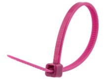 Picture of 4 Inch Purple Mini Nylon Cable Ties - 100 Pack