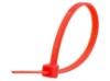 Picture of 4 Inch Red Mini Nylon Cable Ties - 100 Pack