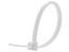 Picture of 4 Inch White Nylon Cable Ties - 100 Pack