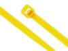 Picture of 4 Inch Yellow Mini Nylon Cable Ties - 100 Pack