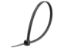 Picture of 6 Inch Black Nylon Cable Ties - 100 Pack, UV Resistant, UL 94V-2, 18 Lbs Tensile Strength